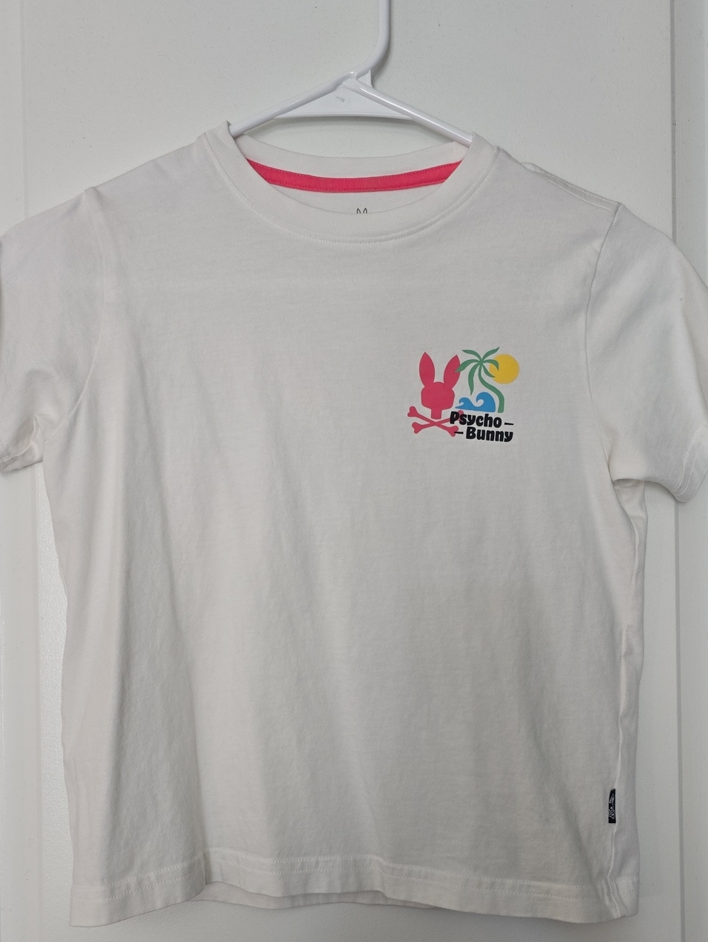 Psycho Bunny White Kids Graphic Tee
